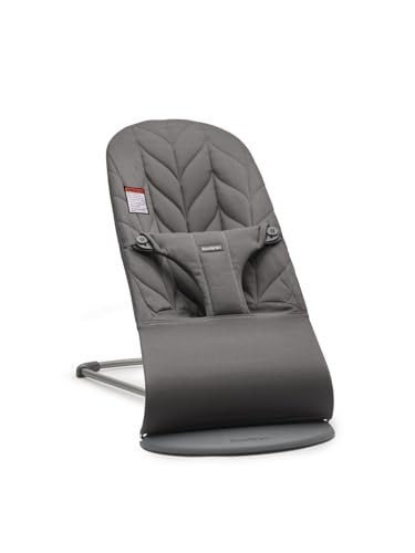BabyBjörn Bouncer Bliss, Anthracite, Woven, Petal Quilt | 2-in-1 Adjustable Baby Bouncer Seat and Toddler Chair, Newborn to Toddler (8-29 lbs), 4 Positions, Lightweight & Portable | Amazon (US)