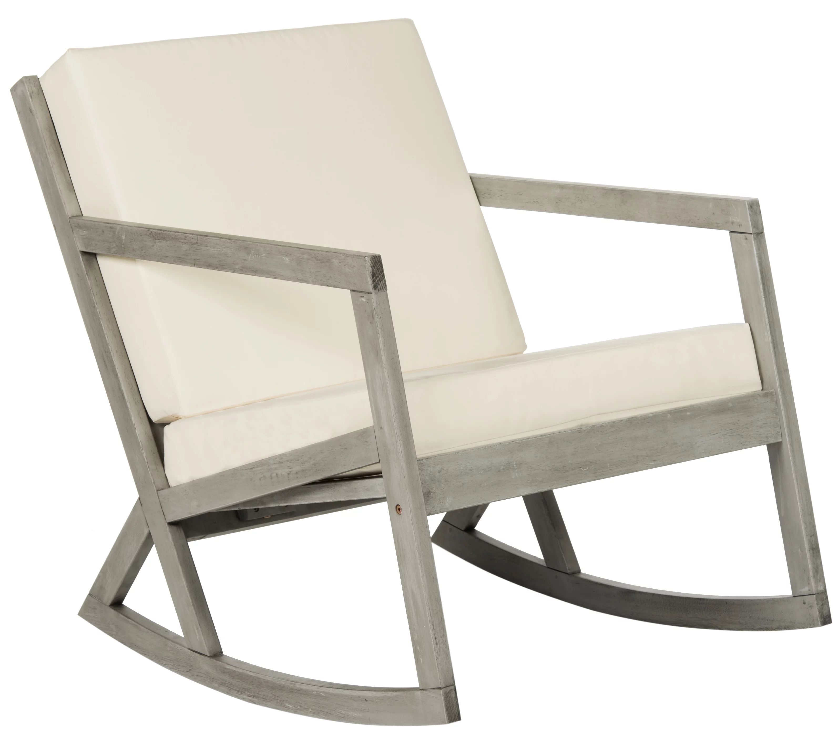 Safavieh Vernon Indoor/Outdoor Modern Rocking Chair with Cushion | Walmart (US)