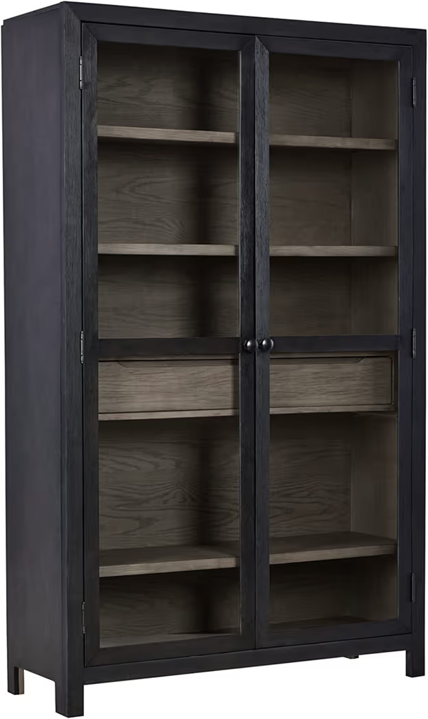 Signature Design by Ashley Lenston Transitional Accent Cabinet, Black & Gray | Amazon (CA)