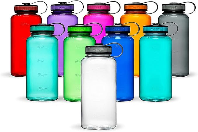 Maars Tritan Wide Mouth 34 oz. BPA-Free Sports Water Bottle | 1 Pack - Mint | Amazon (US)