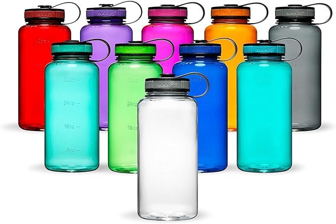 Maars Tritan Wide Mouth 34 oz. BPA-Free Sports Water Bottle | 1 Pack - Mint | Amazon (US)