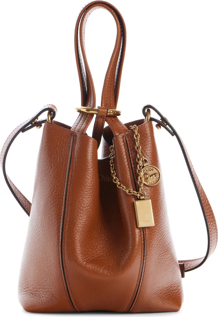 Chloé Small Spin Leather Crossbody Tote | Nordstrom | Nordstrom