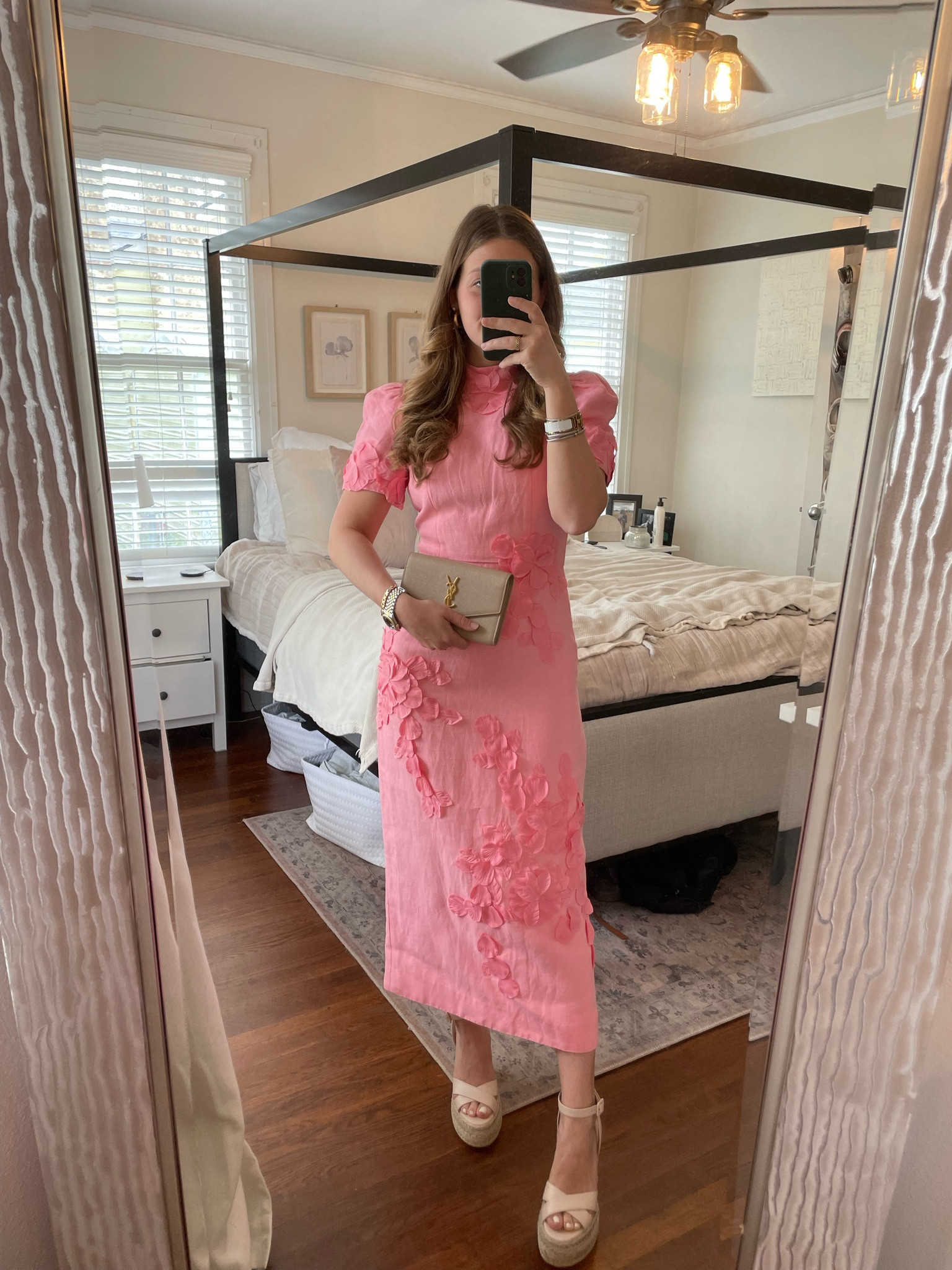 foldover off the shoulder skater cocktail dress Windsor Sweet Plans Eyelet Off-The-Shoulder Skater Dress in Pink | Size: L