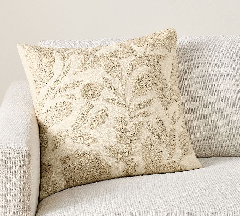 Helena Embroidered Pillow Cover | Pottery Barn (US)