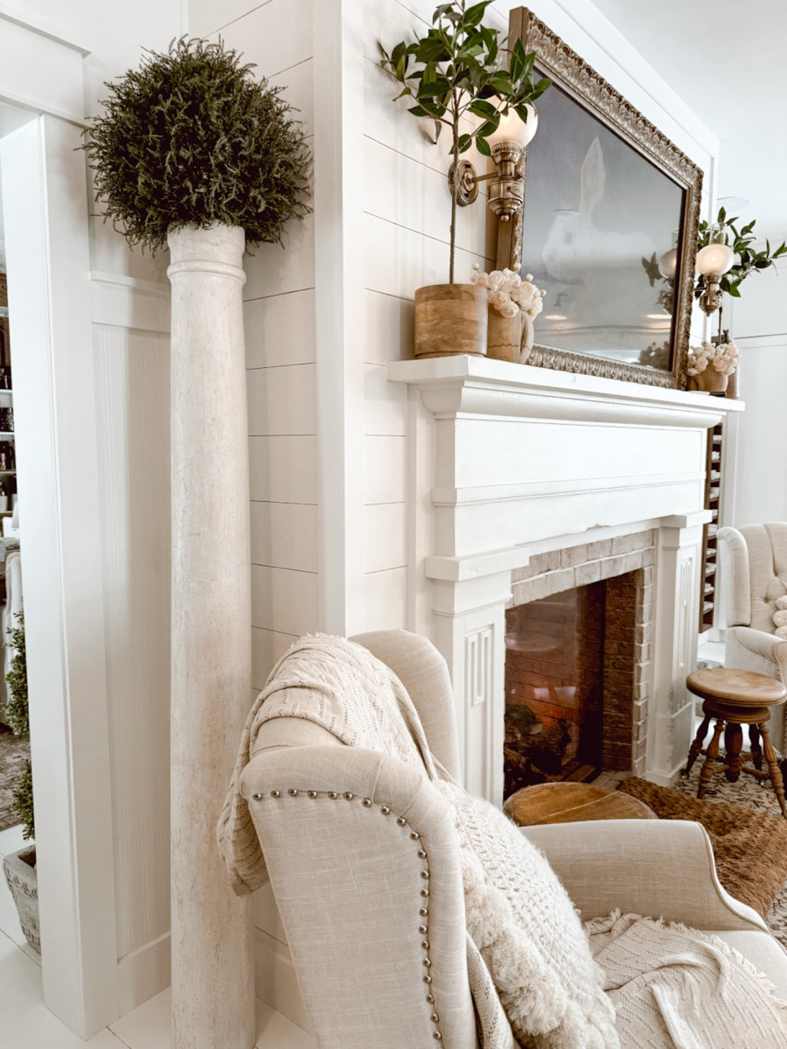 Here are some great topiaries for both inside and outside your home. The list includes our Nearly Natural cedar topiary spheres. We have these sitting atop the pillars in our kitchen for added texture and a pop of color. 

#LTKHome #LTKStyleTip