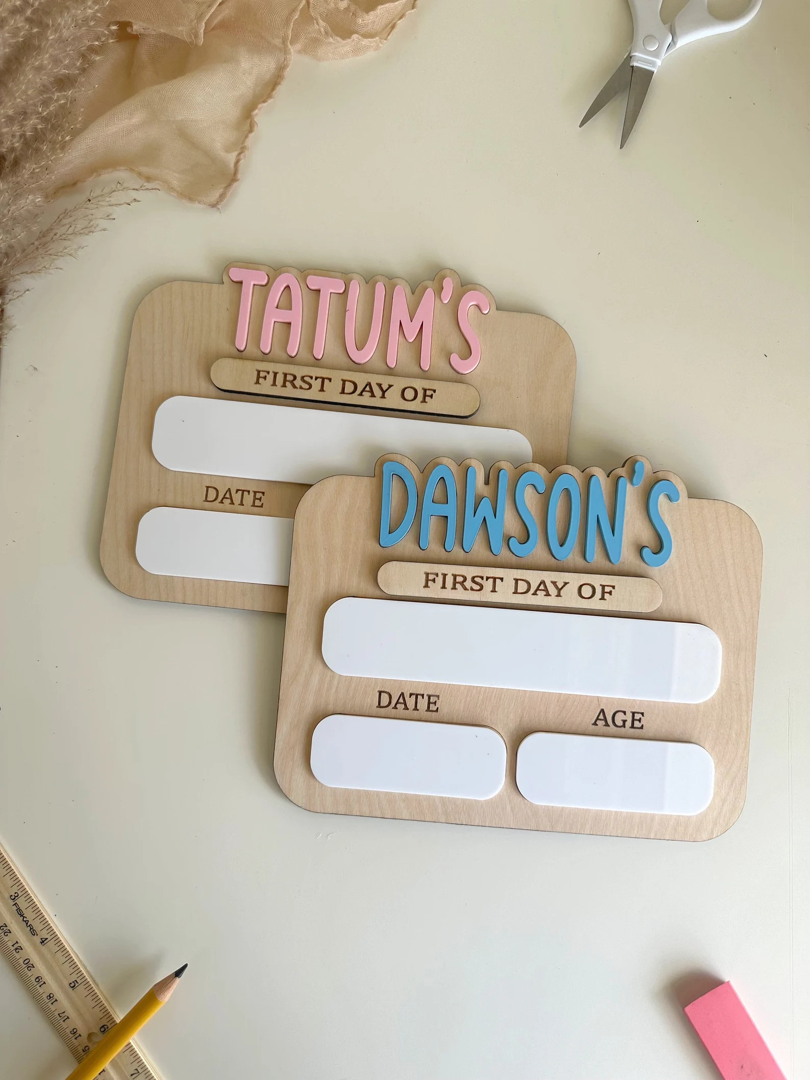 Toddler School Theme First Day Of School Sign| School Photo Props | Interchangeable School Sign |... | Etsy (Global)