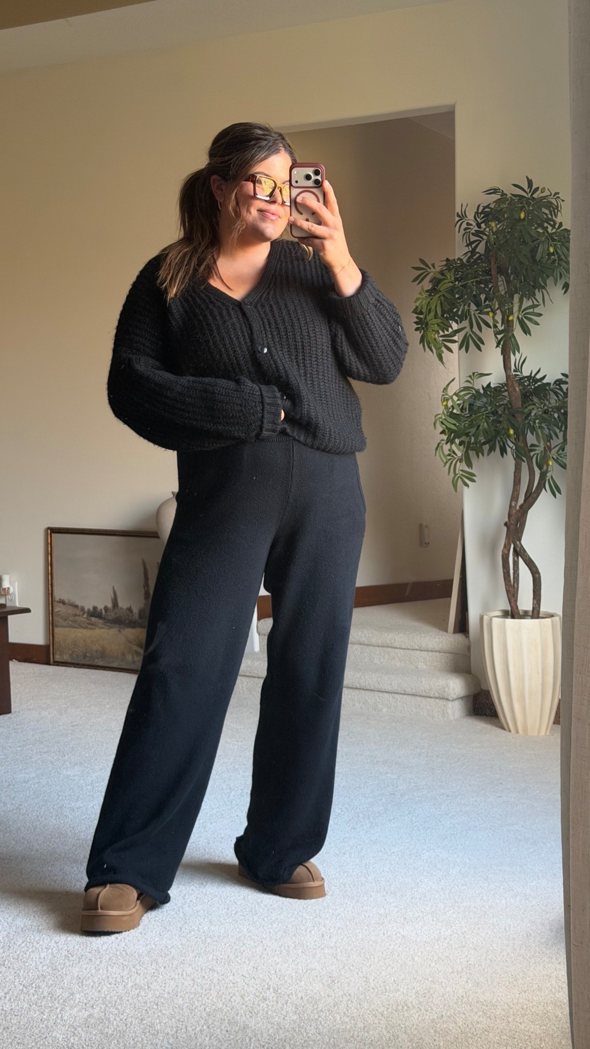Knit pants and sweater set from Old Navy, wearing size large in the top and size large along in the bottoms- these have been perfect for postpartum

#LTKMidsize #LTKFindsUnder50 #LTKStyleTip