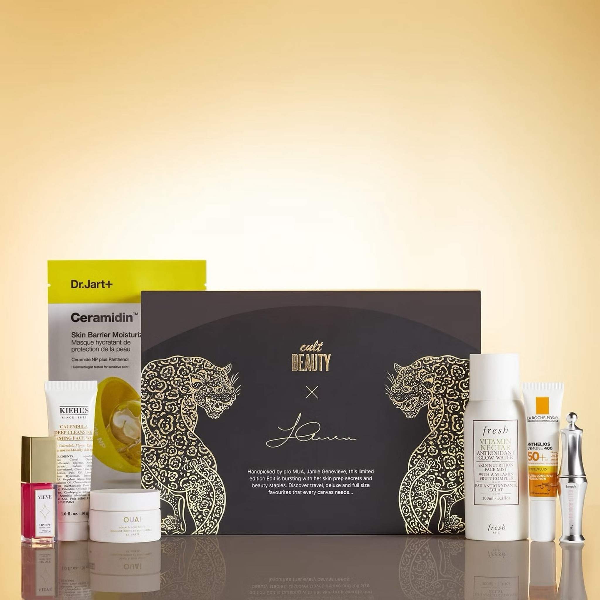 🚨 BEAUTY ALERT! 🚨 The Cult Beauty x Jamie Genevieve Edit 2024 has dropped, and it’s a game-changer! 💖✨
Worth over £75 but yours for just £30! 🤯 This collab is serving up 7 must-have products curated by the queen of glow herself, @jamiegenevieve! 👑
Inside this treasure chest:

@vievemuse Lip Dew in ‘Cherub’ 💋
@theouai St. Barts Scrub 🌴
@kiehlsuki Calendula Face Wash 🧼
@larocheposay SPF50+ 🧴☀️
@drjart Ceramidin Mask 🎭
@freshbeauty Vitamin Face Mist 💦
@benefitcosmetics Brow Setter 👀

Run, don’t walk! This edit is bound to sell out fast! 🏃‍♀️💨

#CultBeautyxJamieGenevieve #BeautyEdit #JamieGenevieve #CultBeauty #BeautyHaul #MakeupMust #SkincareObsessed #BeautyBox #LimitedEdition #BeautyFinds #MakeupAddict #SkincareLover #BeautyGuru #InstaBeauty #BeautyJunkie #MakeupLover #SkincareTips #BeautyEssentials #GlowUp #BeautyDeals