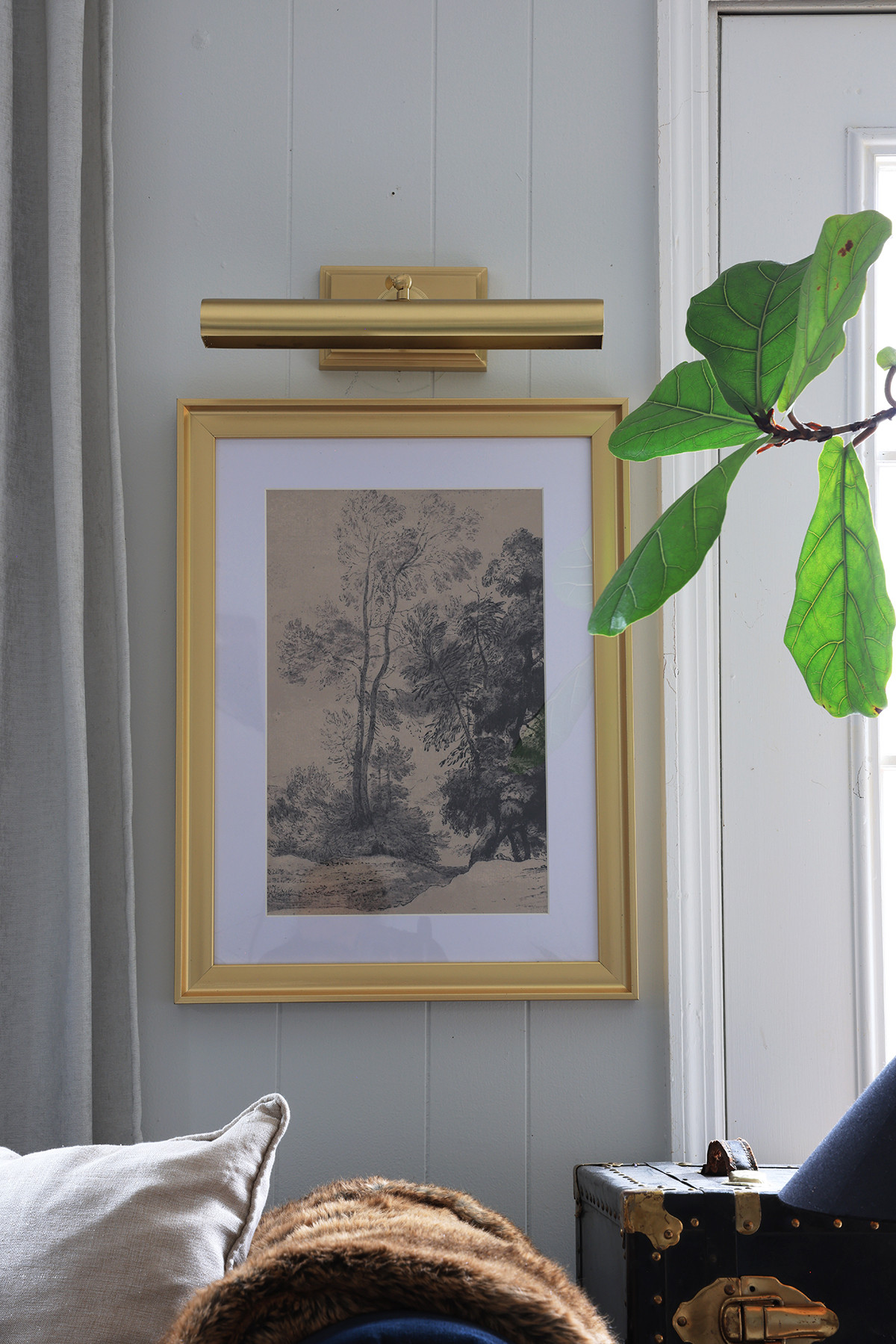 High-end brass picture light | Classic style gold picture frame light | Gold framed artwork | #wayfair 

 #LTKHome