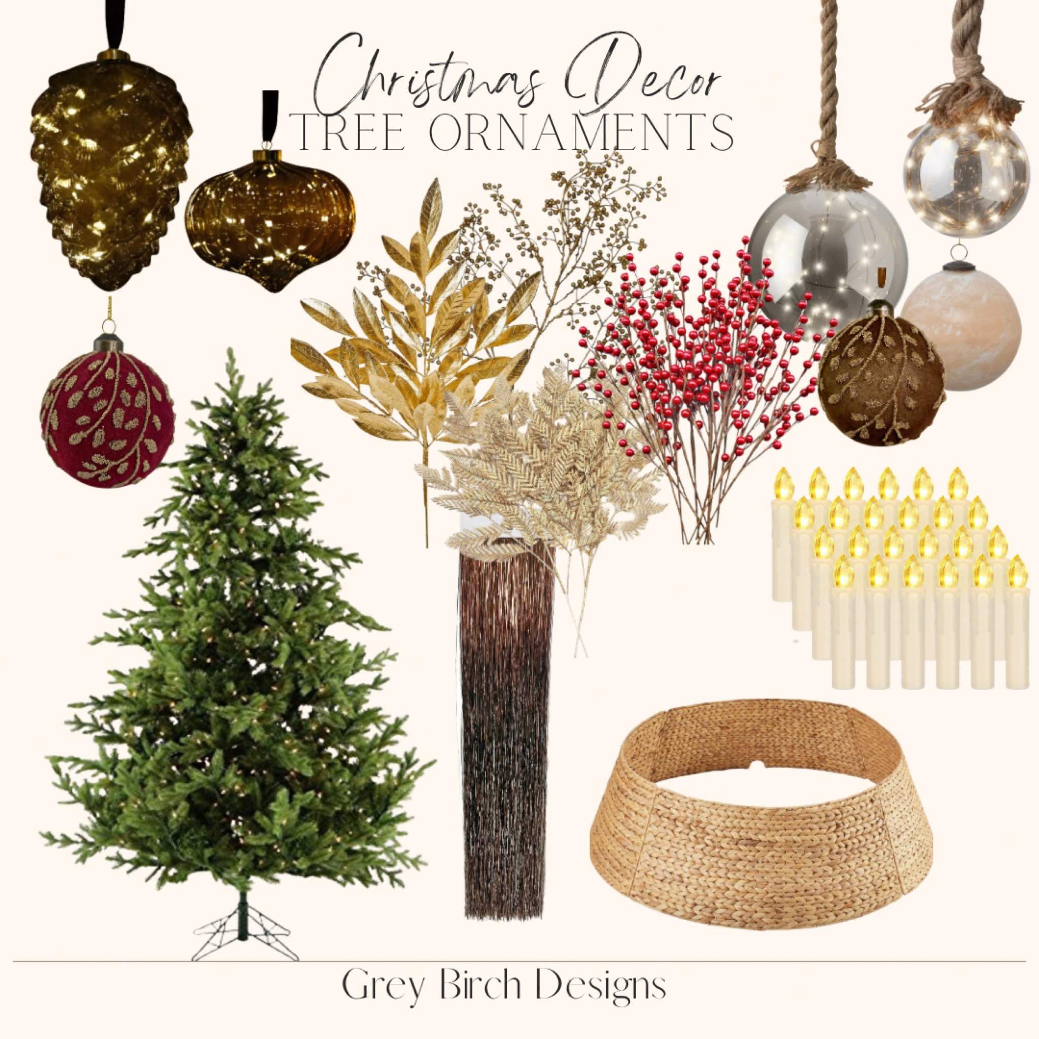 Main living room Christmas tree decor 

#LTKHoliday #LTKSeasonal #LTKHome