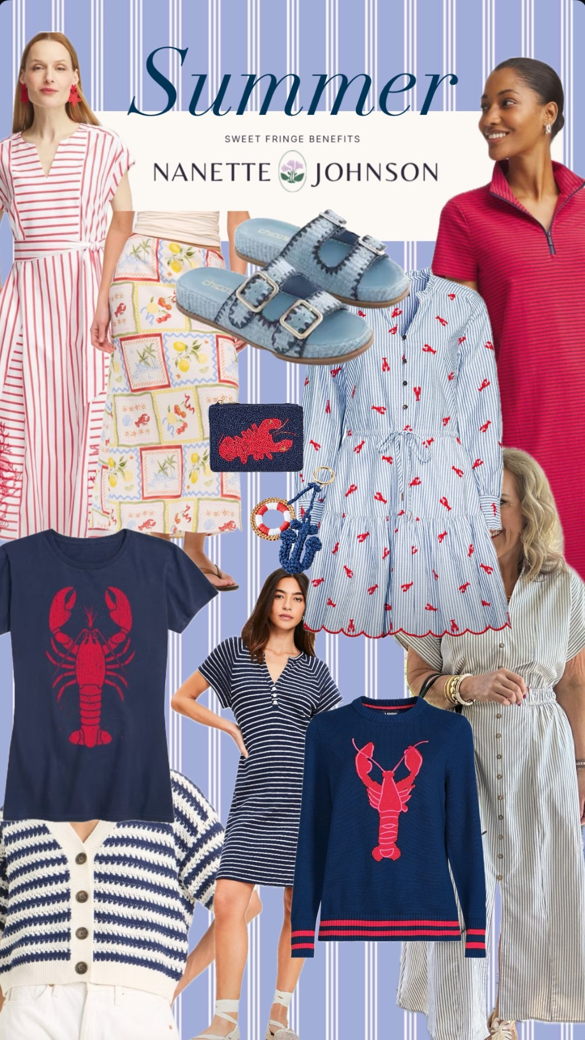 Some fresh finds for summer 

Lobster dress lobster tshirt red white blue Memorial Day blue striped dress polo dress 

#LTKSeasonal #LTKFindsUnder100 #LTKOver40