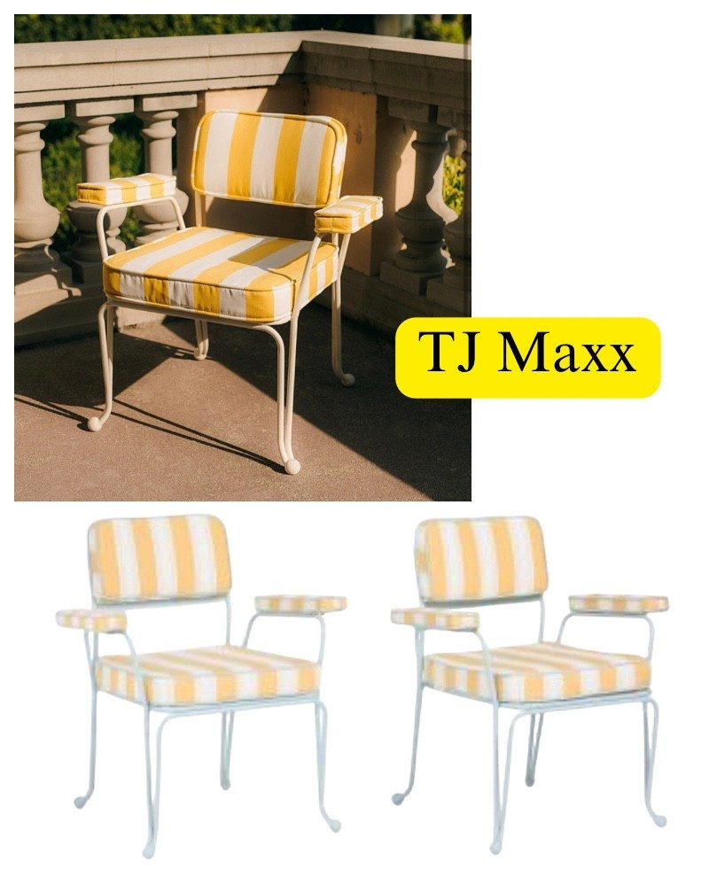 Business and pleasure cares on sale, outdoor, patio, French, modern, coastal, striped, yellow, blue. Helsa collection.

#LTKSeasonal #LTKHome #LTKSaleAlert