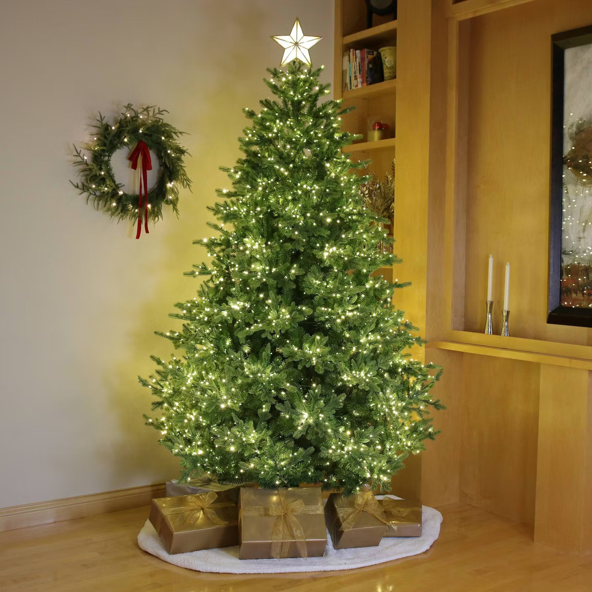 Philips 7.5' Lit Balsam Teardrop Bicolor Multi Function Twinkle Led Lights Autoconnect Foot Pedal... | Target