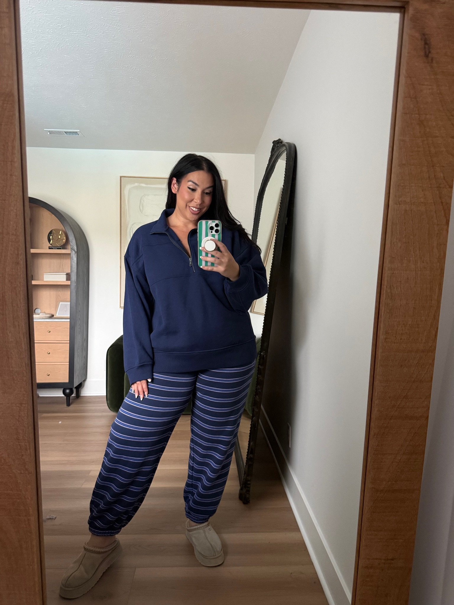 Love the fit of the quarter zip so much! So comfy for fall. Wearing a XL in the top, large in the pants!american eagle, fall style, fall outfits, fall fashion, midsize friendly, curvy 

 #LTKSeasonal #LTKMidsize