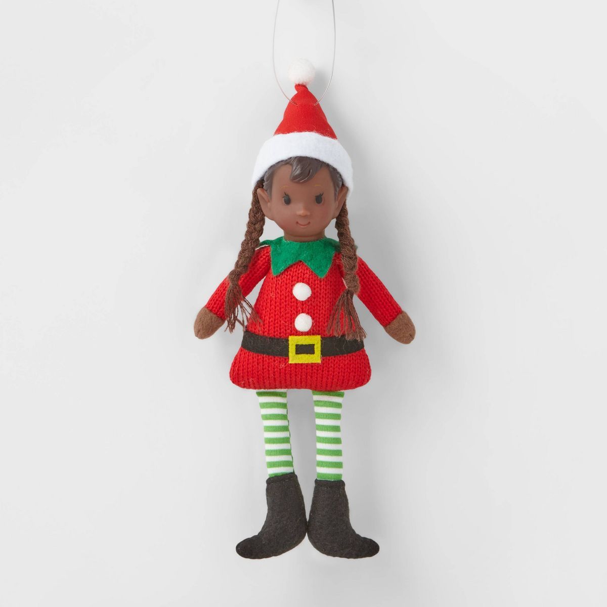 Elf Child with Braids Christmas Tree Ornament - Wondershop™ | Target