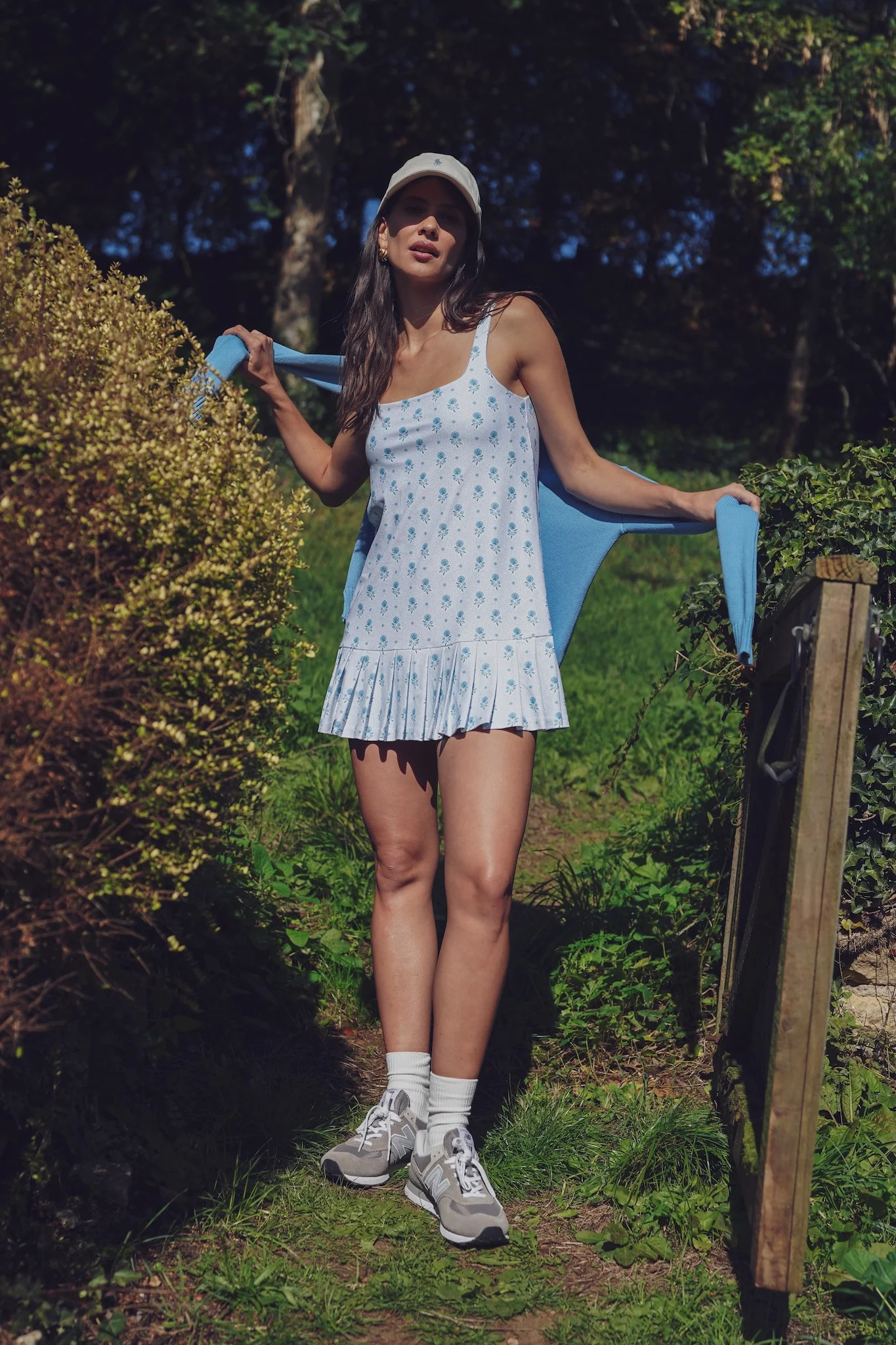 Lucille Dress - Blue Dot Floral | Smith and Quinn