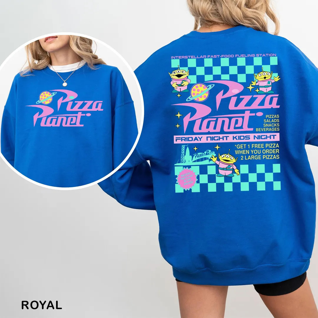 Pizza Planet Toy Story Sweatshirt, Disney Aliens Sweatshirt, Pizza Planet Hoodie,Toy Story Family... | Etsy (US)