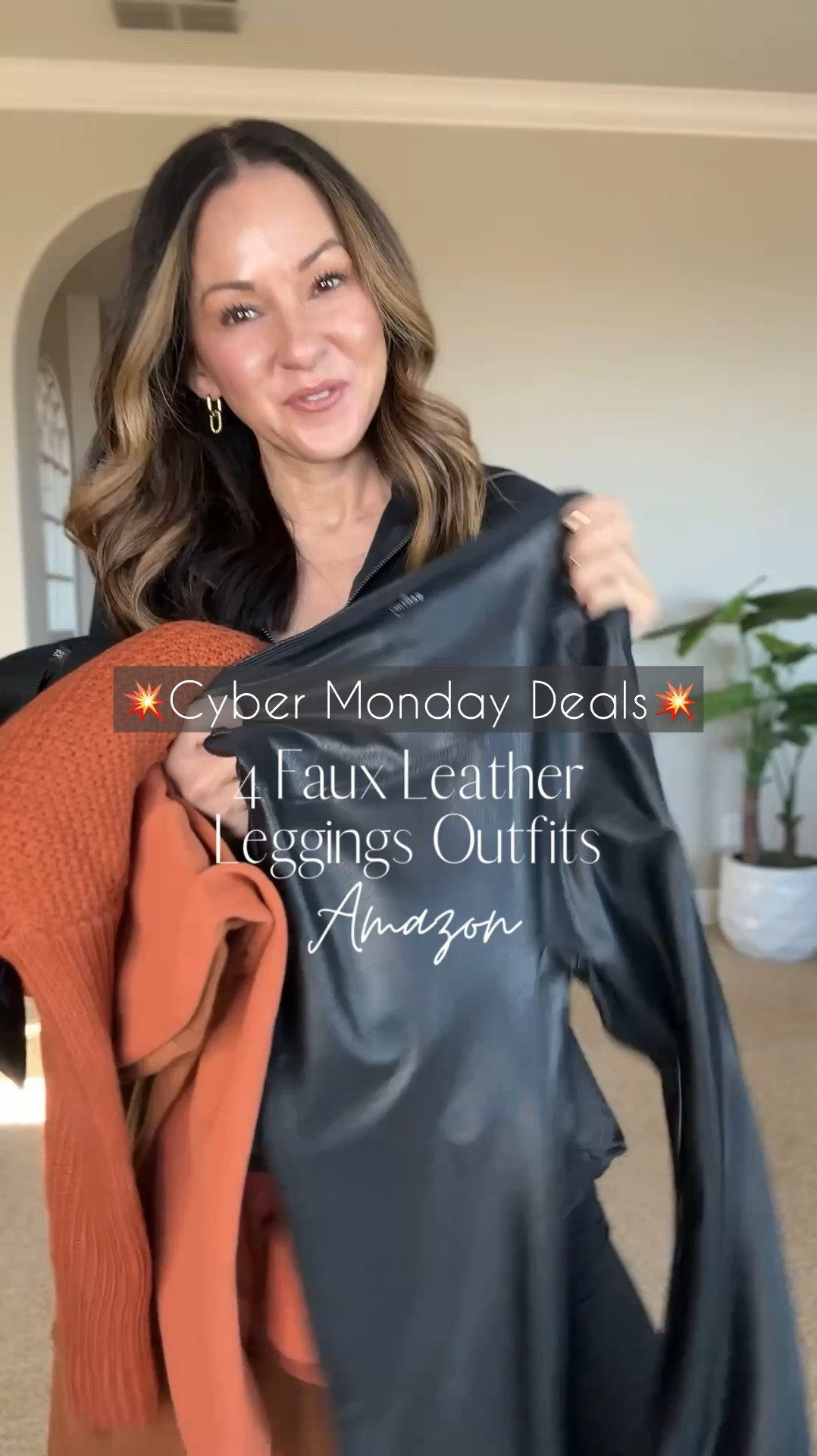💥 CYBER MONDAY DEALS!!!

4 Faux leather leggings outfits for fall and winter. Faux leather leggings come in short and regular. wearing XS short. For ref: 
I'm 5'1", 109lbs. 
tunic sweater small
pullovers small 
coatigan small
long sleeve tee small
puffer vest small
moto boots & scrunch boots, I go up a 1/2 size. 




#LTKStyleTip #LTKSaleAlert #LTKCyberWeek