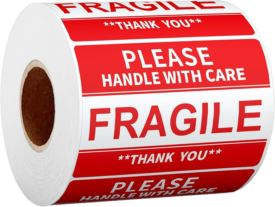 2" x 3" Fragile Stickers for Shipping and Moving Please Handle with Care Fragile Thank You Do Not... | Amazon (US)