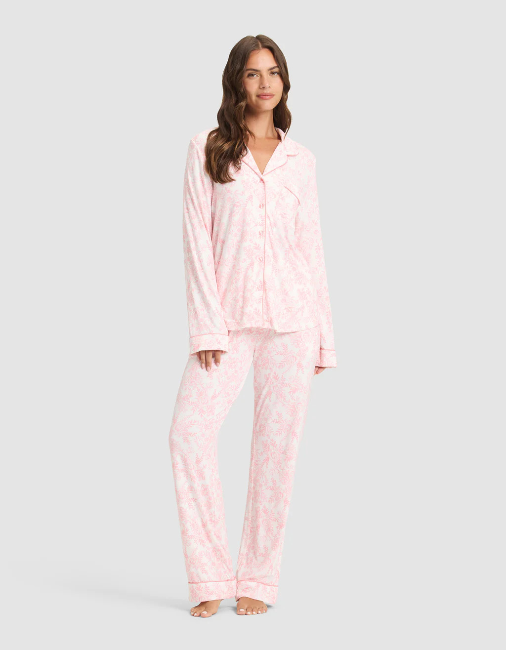 Women's Bamboo Stretch-Knit Long Sleeve Pajama Set | Cozy Earth