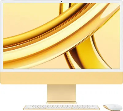 Apple - iMac 24" All-in-One - M3 chip 10-Core - 8GB Memory - 256GB - Yellow | Best Buy U.S.