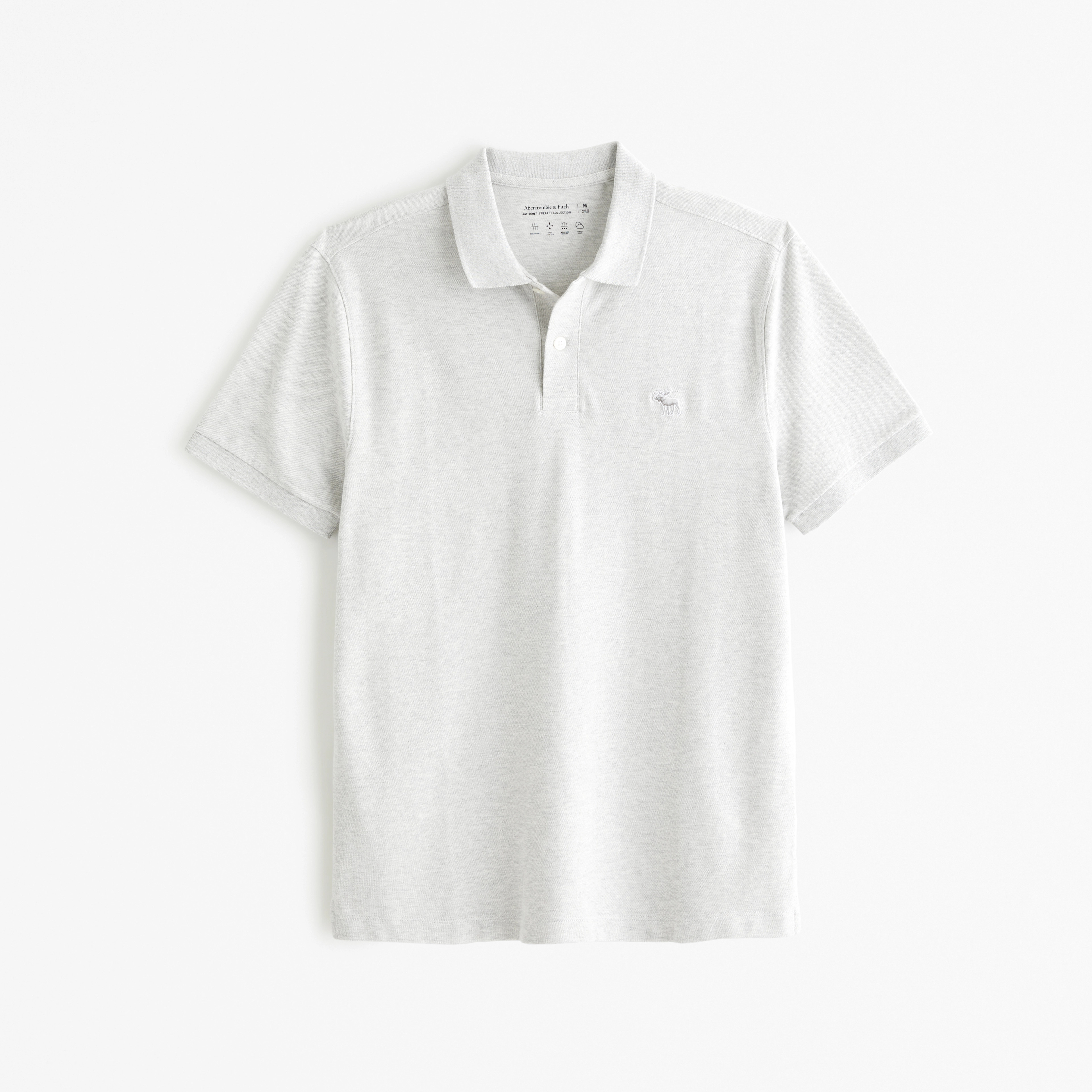Tonal Icon Don't Sweat it Polo | Abercrombie & Fitch (US)