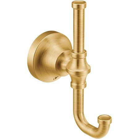 Moen YB0503BG Colinet Traditional Double Robe Hook Brushed Gold | Walmart (US)