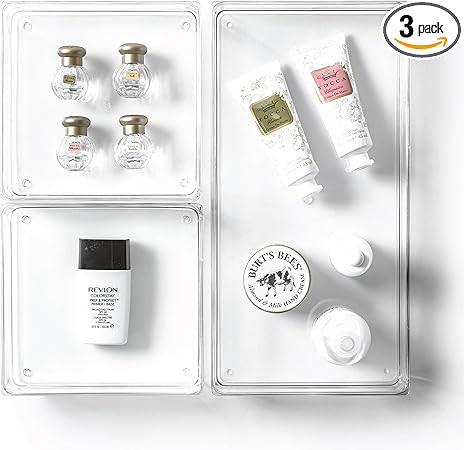 BINO | 3-Piece Drawer Organizer Bin Set | THE MODULAR | Multi-Purpose Storage | Durable | BPA-Fre... | Amazon (US)