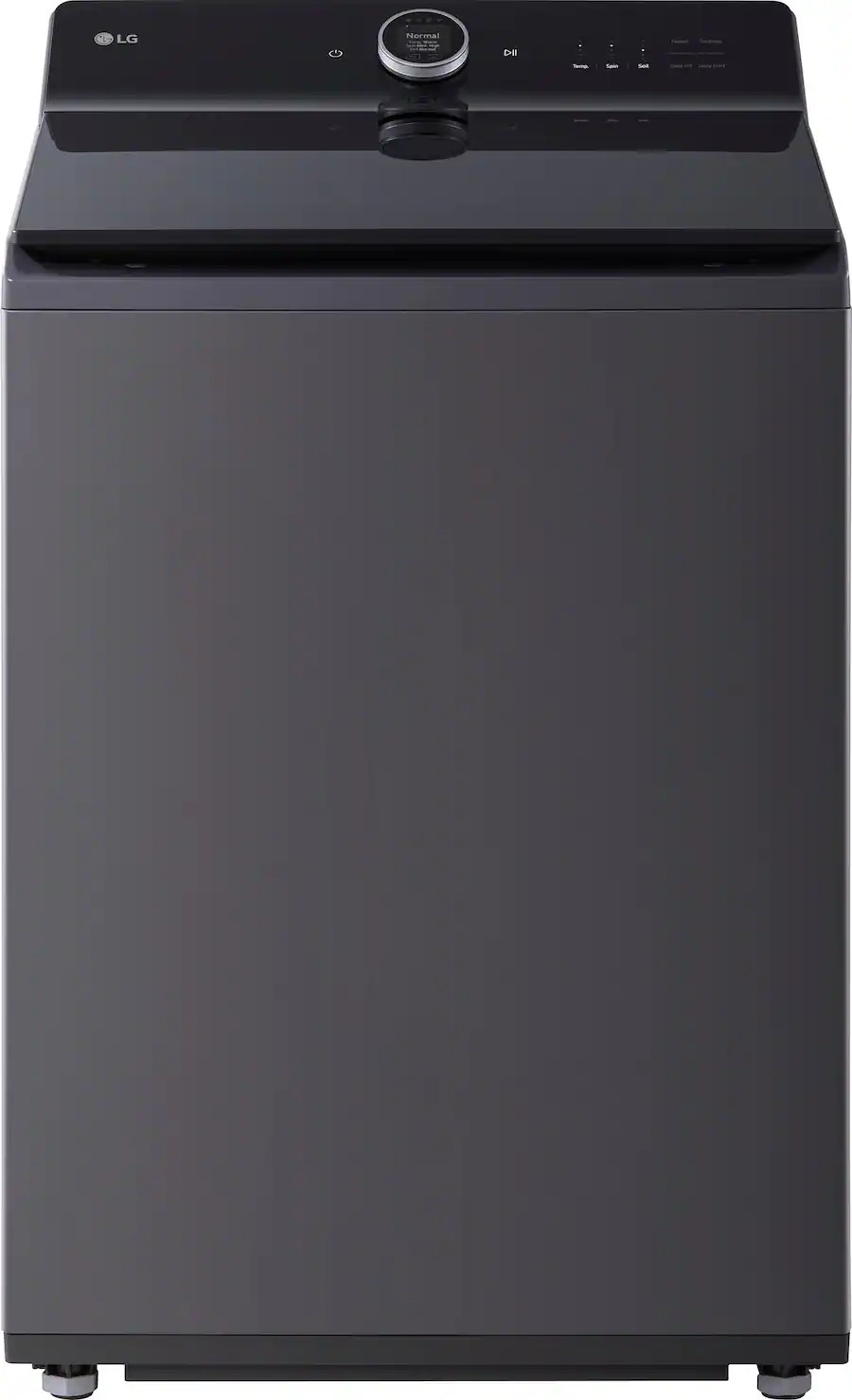 LG - 5.5 Cu. Ft. High Efficiency Smart Top Load Washer with EasyUnload - Matte Black | Best Buy U.S.