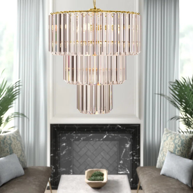 Abington 9 - Light Dimmable Tiered Chandelier | Wayfair North America