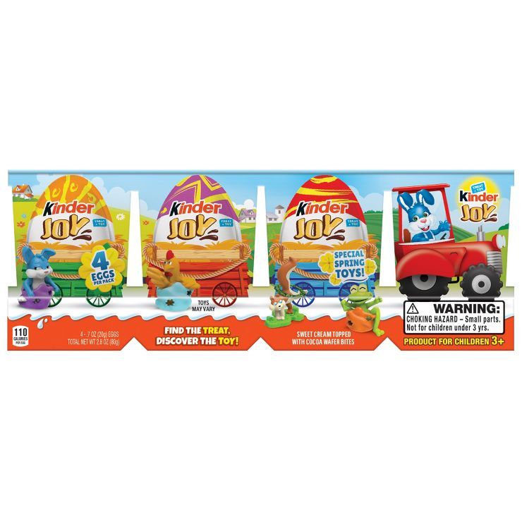 Kinder Joy Easter Eggs - 2.8oz/4ct (Packaging May Vary) | Target