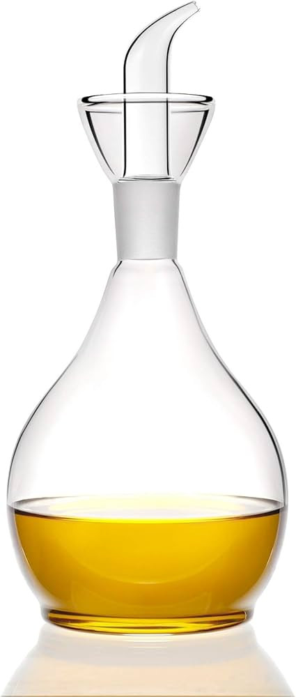 HAIZEEN 18ounce/ 550 ml Olive Oil Dispenser Oil Bottle Glass with No Drip Bottle Spout | Amazon (US)