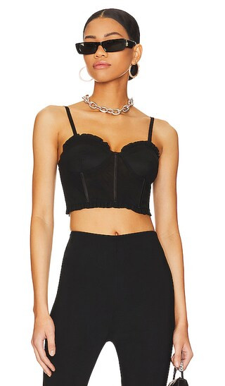 Oaklynn Bustier Corset Top in Black | Revolve Clothing (Global)