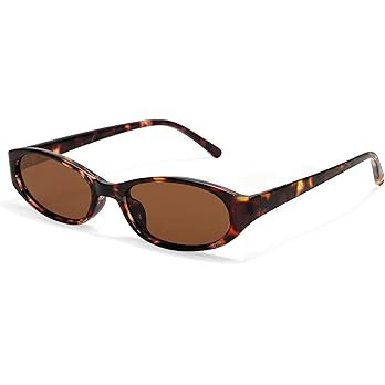 Retro Oval Sunglasses for Women 2026 90s Small Chic Cat Eye Sun Glasses Sunnies Lightweight Shade... | Amazon (US)