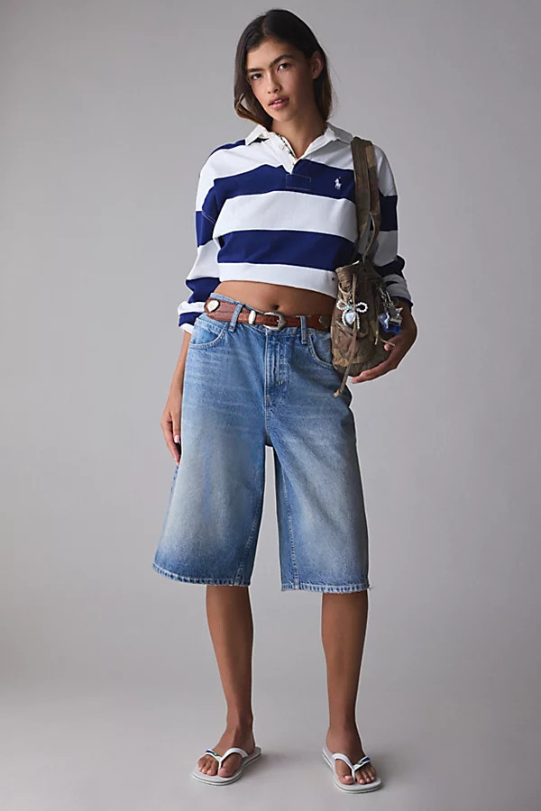BDG Missouri Jort in Vintage Denim Light, Women's at Urban Outfitters | Urban Outfitters (US and RoW)