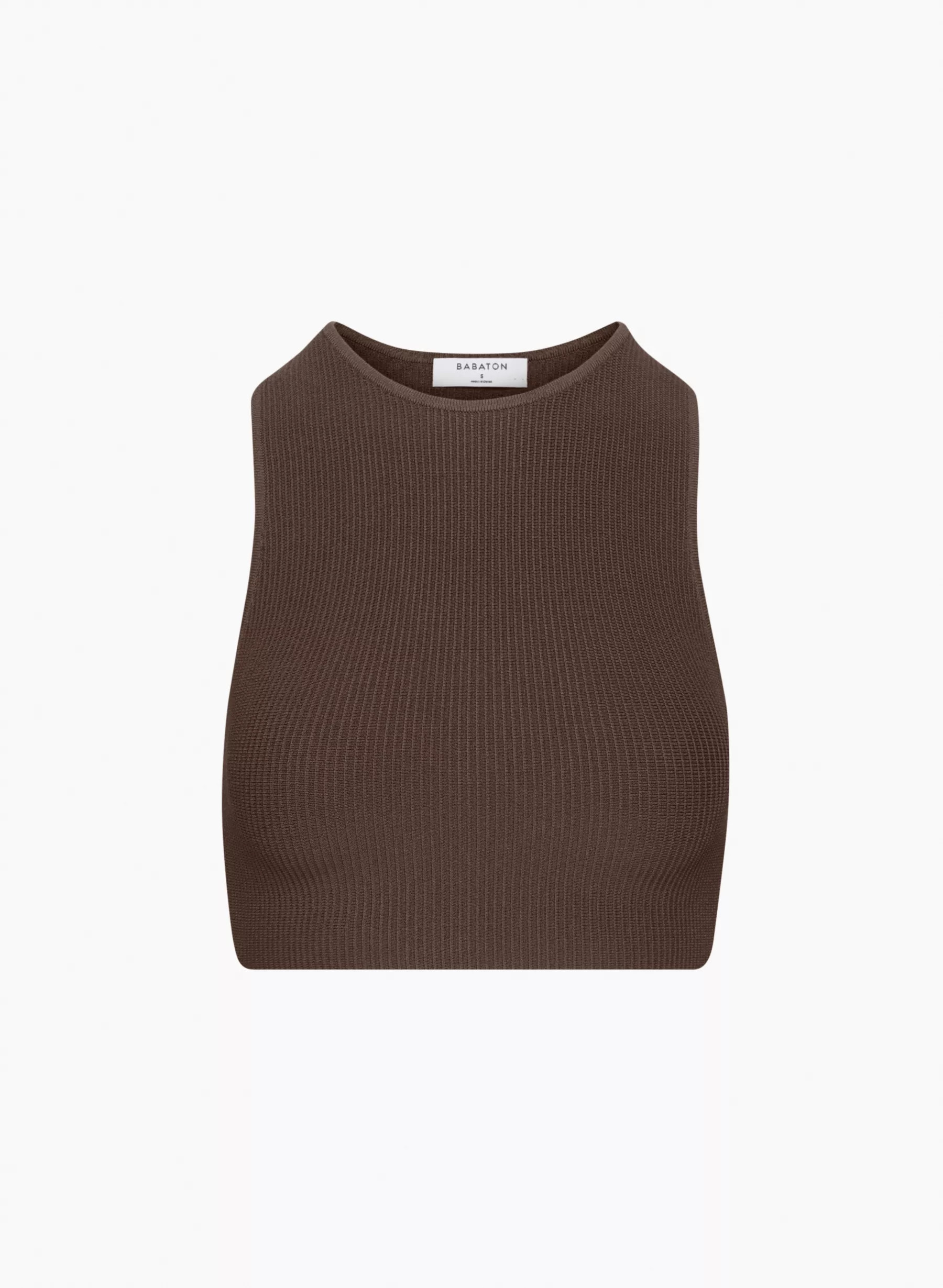 SCULPT KNIT RACER CROPPED TANK | Aritzia