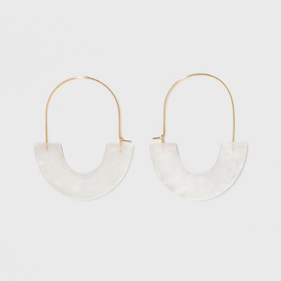 SUGARFIX by BaubleBar Glossy Resin Hoop Earrings | Target