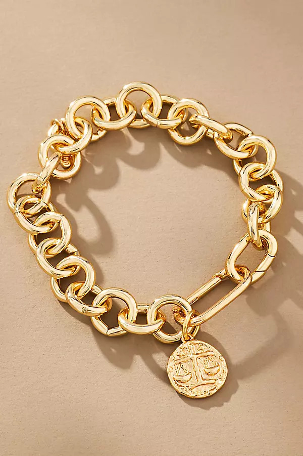 Chunky Coin Charm Bracelet | Anthropologie (US)