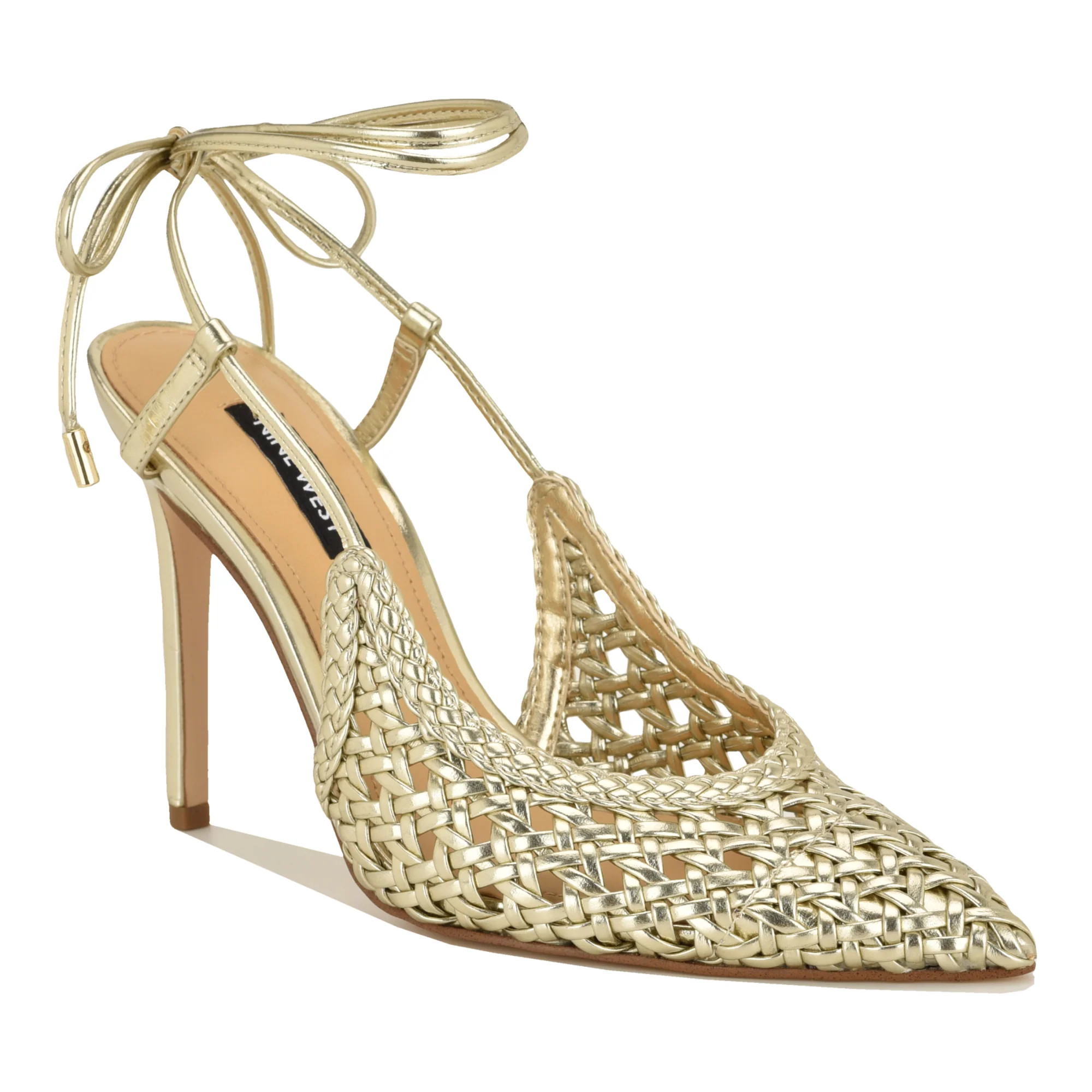 Fessla Woven Ankle Wrap Pumps | Nine West (US)