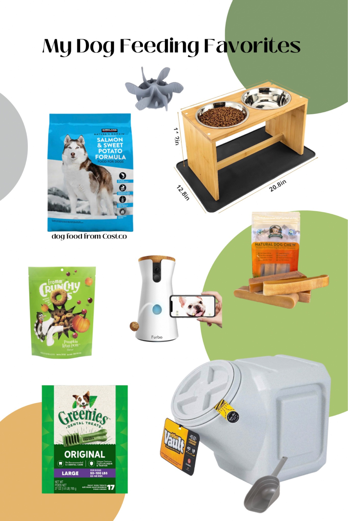 My favorite dog feeding buys! 
- 
All of these can be found on Amazon except the dog food is Kirkland brand from Costco! Rolex has a sensitive tummy & does best w their salmon, grain free formula! 

#LTKGiftGuide #LTKhome