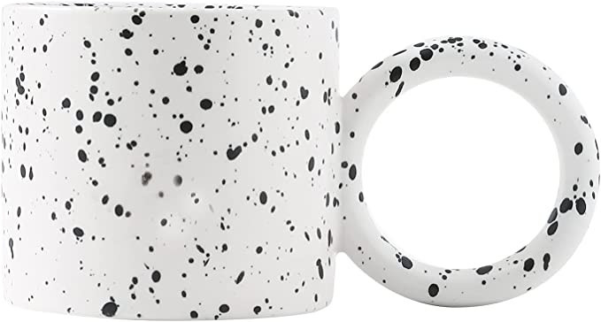 Ynsfree Novelty Stoneware Modern Big Handle 12 oz Coffee and Tea Mugs,For Father's Day Funny Nome... | Amazon (US)