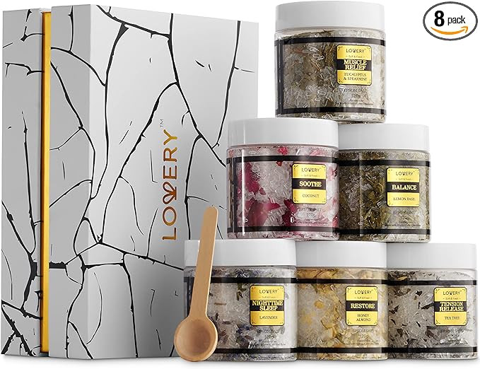 Christmas Gifts for Women Who Have Everything, Epsom Bath Salts Gift Basket Set, Relaxing Self Ca... | Amazon (US)