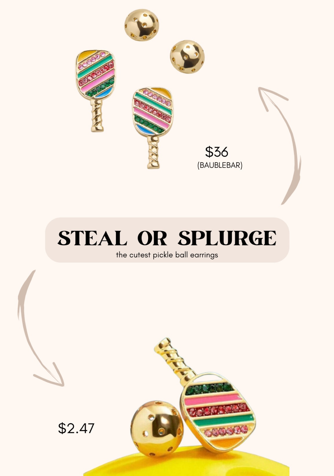 Where are my pickle ball girlies?!? I’m OBSESSED! #gameday #pickleball #sportyqueens #ltkjewelry #jewelryfind #splurgeorsave 

#LTKKids #LTKFindsUnder50 #LTKStyleTip