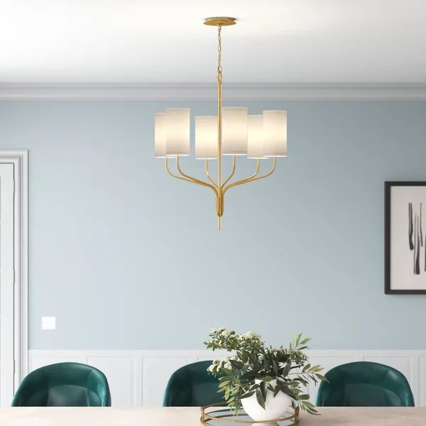 Kathy 6 - Light Shaded Classic / Traditional Chandelier | Wayfair North America