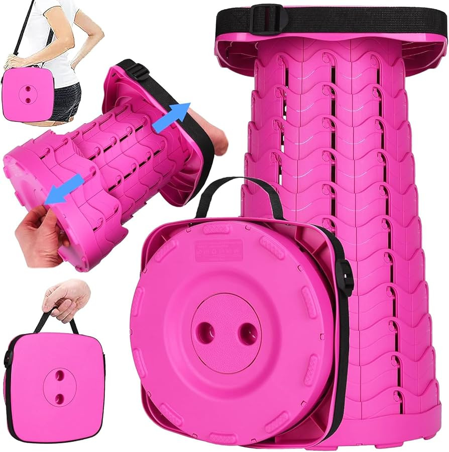 Fishboy Upgraded Collapsible Stool, 400lbs Max Weight, Lightweight But Sturdy, Portable Retractab... | Amazon (US)