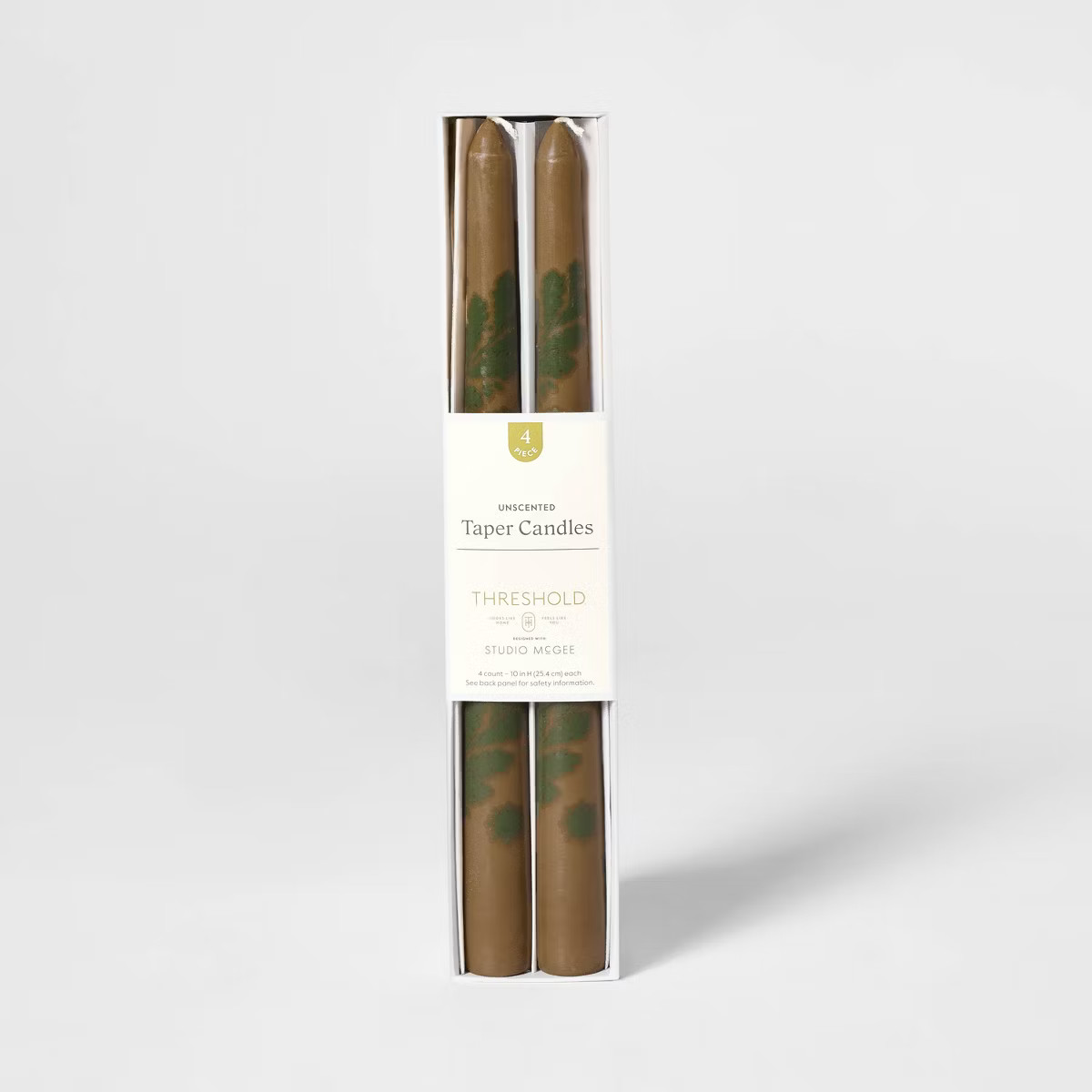 4pk Patterned Taper Candle Set - Threshold™ designed with Studio McGee | Target