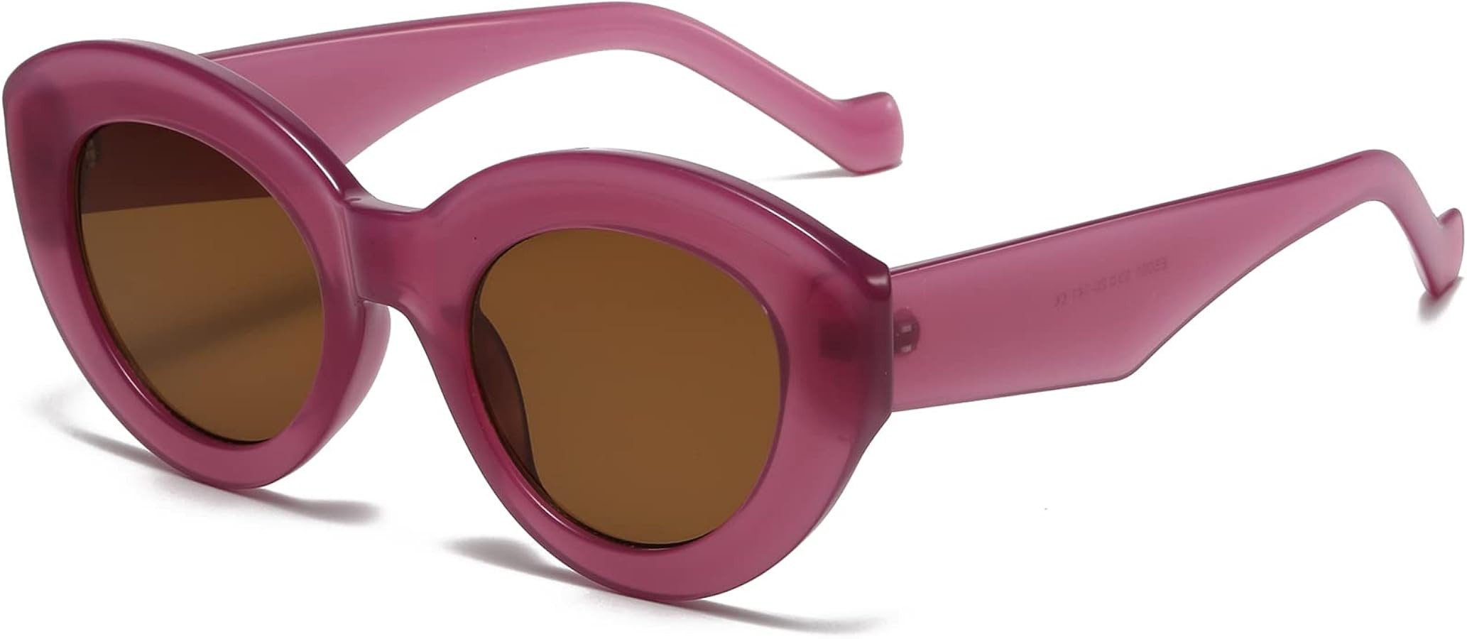 AIEYEZO Oversized Cat Eye Sunglasses for Women Cute Oval Thick Frame Cateye Sun Glasses Chic Retr... | Amazon (US)