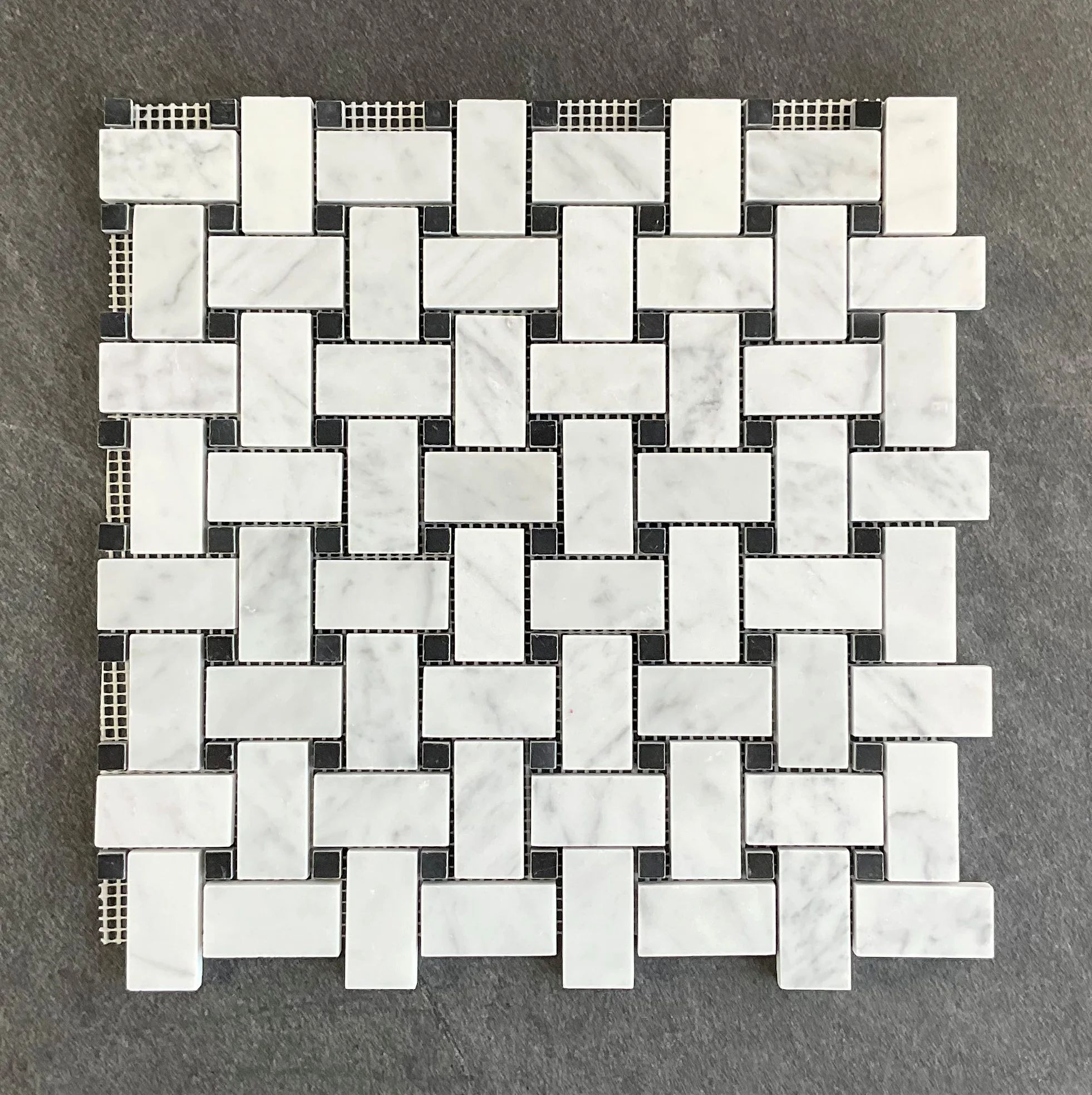 1" x 2" Marble Basketweave Mosaic Wall & Floor Tile | Wayfair North America