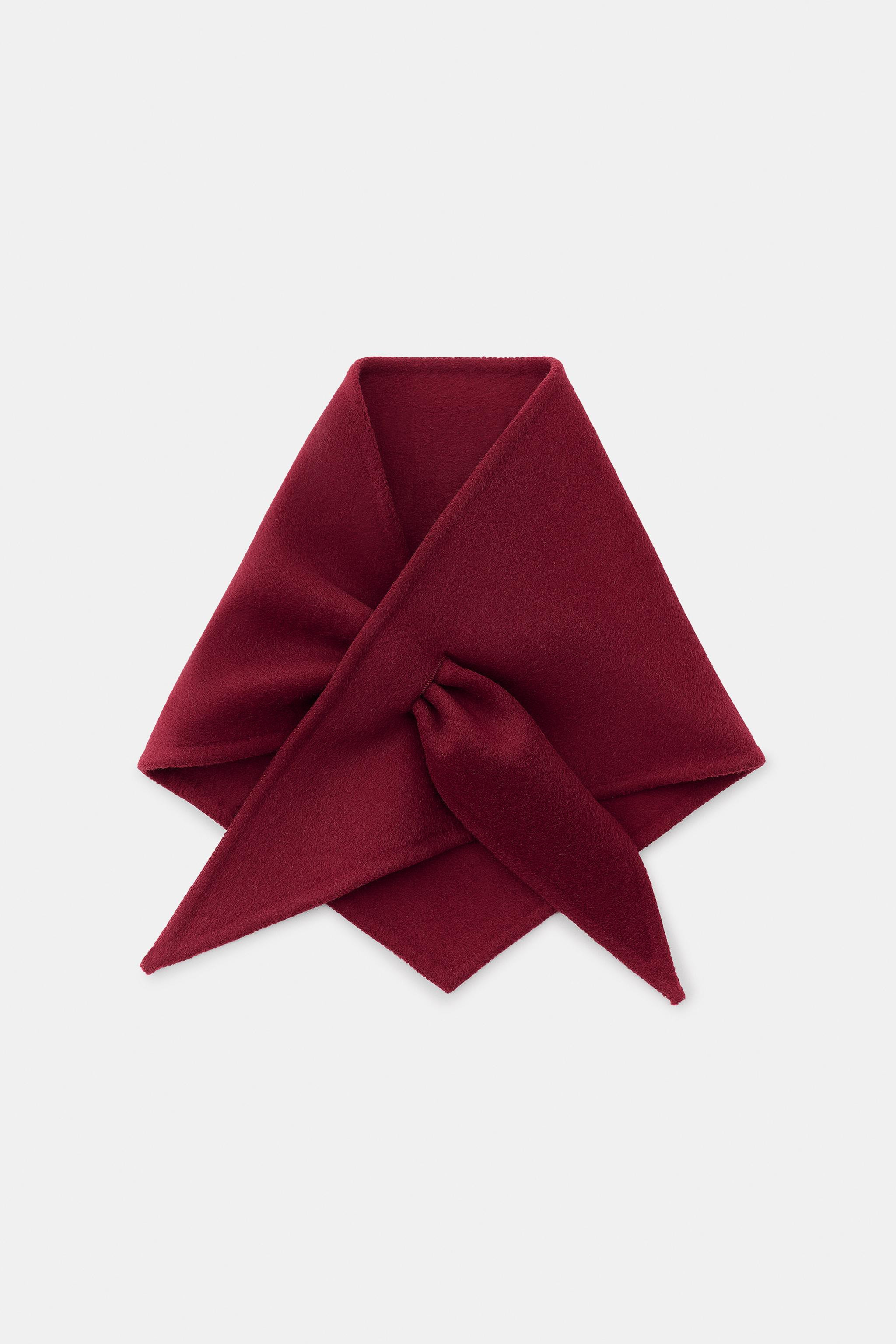 TRIANGULAR WOOL BLEND BANDANA | Zara UK