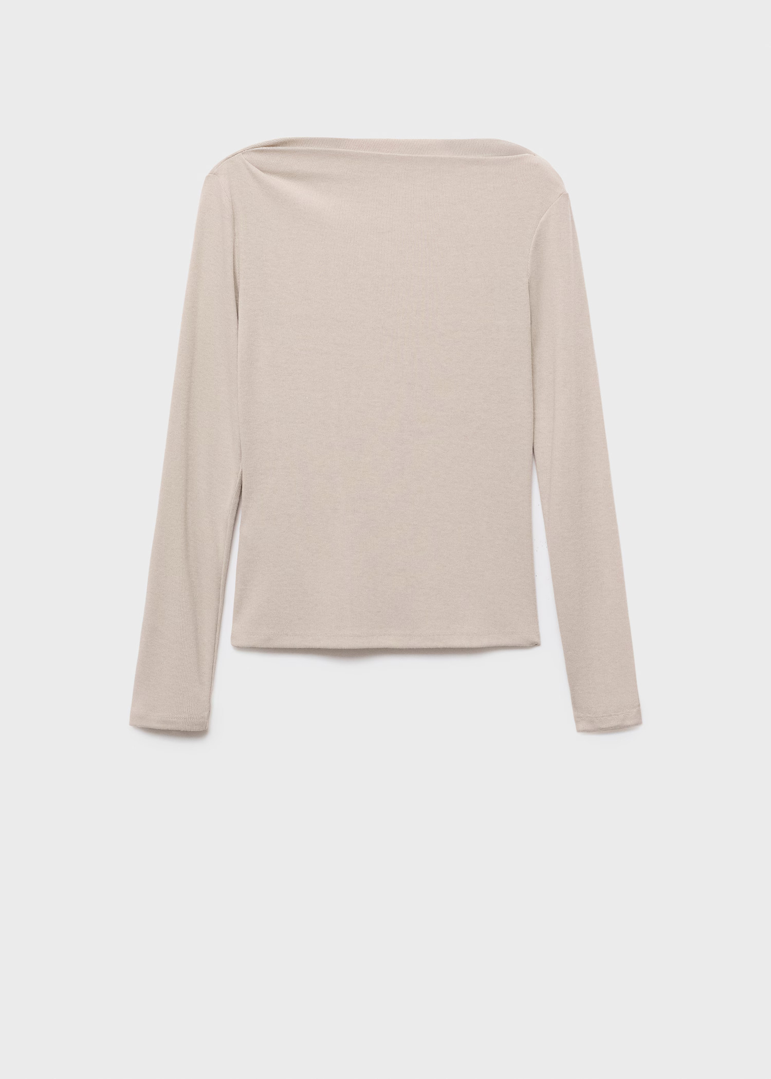 Long-sleeved boat-neck t-shirt | Mango (US/MX/AU)